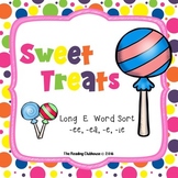 Sweet Treats FREEBIE! - Long Vowel E Word Family Sort
