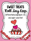 Sweet Treats Roll Say Keep: Editable Alphabet, CVC & Sight