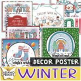 Sweet WINTER Posters Holiday Seasonal Classroom Decor Bull