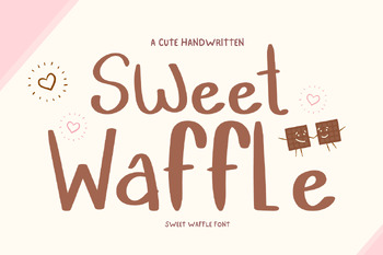 Preview of Sweet Waffle handwriting Planner Calendar Font for Teachers & Students