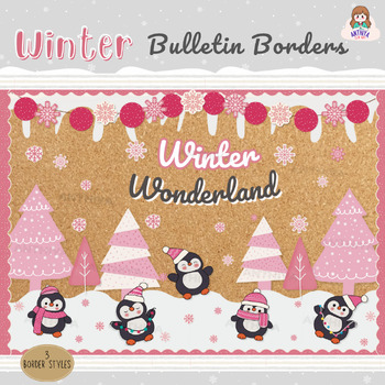 Preview of Sweet Winter Bulletin Board Kit : Christmas craft, Bulletin board Door Decor
