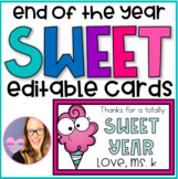 Sweet Year Editable End of the Year Cards