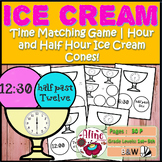 Time Matching Game | Hour and Half Hour Ice Cream Cones!