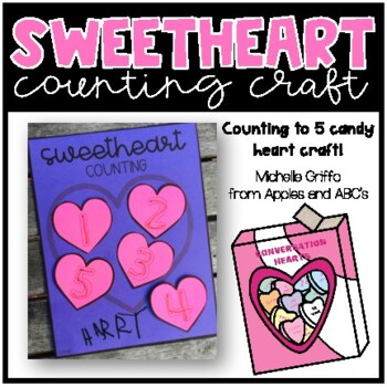Preview of Sweetheart Candy Craft Valentine's Day Craft Bulletin Board 