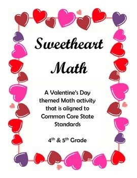 Preview of Sweetheart Math - Fractions - Common Core