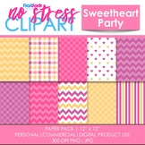 Sweetheart Party Digital Papers