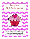 Sweetheart Valentine's ABC Order Activity