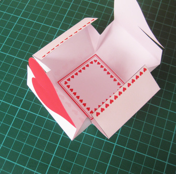 Sweetheart Box No Glue Gift Or Treat Box Printable Pdf Instant Download
