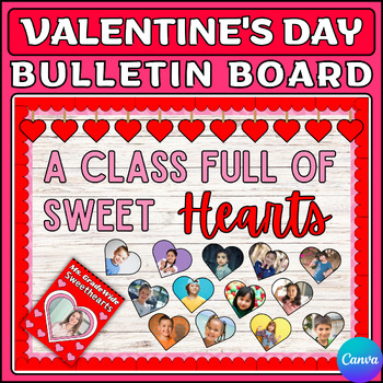 Preview of Sweethearts February Valentine's Day Bulletin Board or Door Decor | Kindness