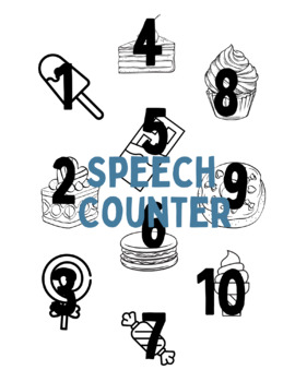 Preview of Sweets Speech Counter
