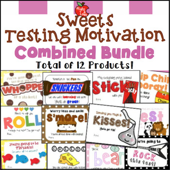 Preview of Sweets Testing Motivation Gift Tag Bundle- Total of 12 products!