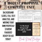 "A Modest Proposal" by Jonathan Swift Full Study Unit