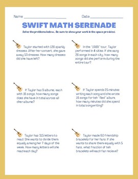 Preview of Swift Math Serenade