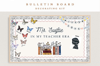 Preview of Swiftie Bulletin Board Kit, Music Classroom Decor | Eras Bulletin Board | Modern