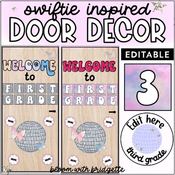 Preview of Swiftie Inspired Classroom Door Decor