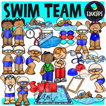 Preview of Swim Team Clip Art {Educlips Clipart}