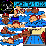 Swim Team Kids {Creative Clips Digital Clipart}
