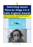 Swimming Lesson Plans for Stage 3 & 4 of Swim England Awards