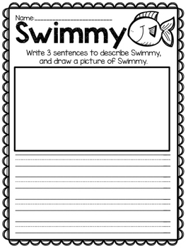 Swimmy Writing Prompt and Graphic Organizer by Kinder Kait | TpT