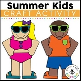 Summer Kids Craft End of the Year Craftivity Swimming Bull