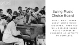 Swing Music Choice Board