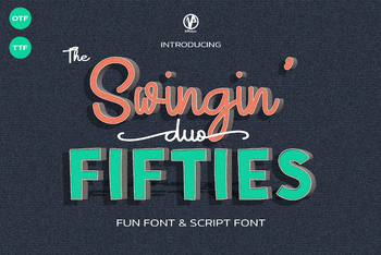 Preview of Swingin Fifties Duo Font