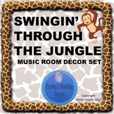 Swingin' Through the Jungle Music Room Decor Set