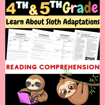 Preview of Swinging into Science! Learn About Sloth Adaptations (Gr. 4-5)