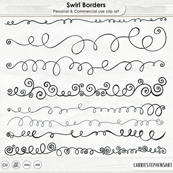 fancy border clip art swirl