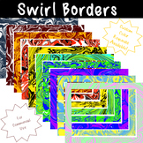 Swirl Borders - Commercial Use