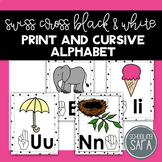Print & Sign Language Alphabet Posters with Drawings | Swi
