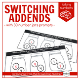 Switching Addends, Number Jar Prompts: Number Talks Task Cards