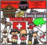 Switzerland Clip Art Bundle {Educlips Clipart}