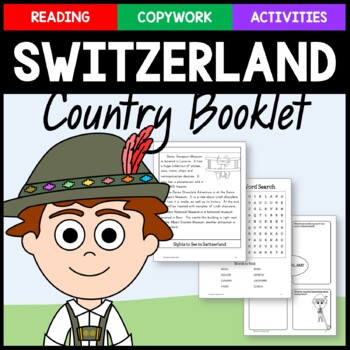 Preview of Switzerland Copywork, Activities, and Country Booklet