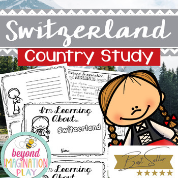 Preview of Switzerland Country Study *BEST SELLER* Comprehension, Activities + Play Pretend