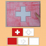 Switzerland Flag Craft Coloring Pages Activities Bulletin 