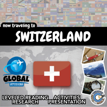 Preview of Switzerland - Global Studies - Leveled Reading, Activities, Slides & Digital INB