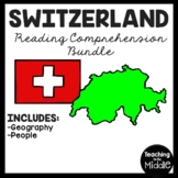 Switzerland Reading Comprehension Worksheet Bundle Country