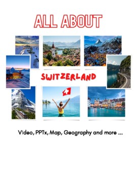 Preview of Switzerland.  Video Lesson. Commercial. Project. Listening. Geography. ELA. ESL.