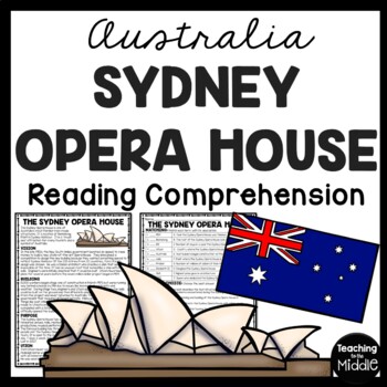Preview of Sydney Opera House in Australia Reading Comprehension Worksheet Landmarks