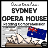 Sydney Opera House in Australia Reading Comprehension Work