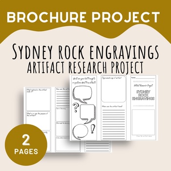 Preview of Sydney Rock Engravings Ancient Artifact Research Brochure, PDF, 2 Pages