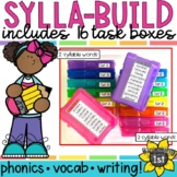 Sylla-Build Multi-Syllabic Word Work BUNDLE 16 sets! 