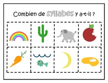 Preview of Syllabes (syllable sort for French Immersion)