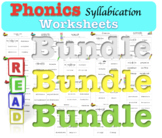 Syllabication Syllable Types Worksheets