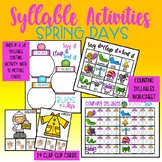 Syllable Activities - Spring