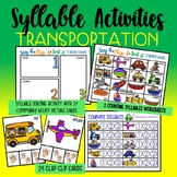Syllable Activities - Transportation