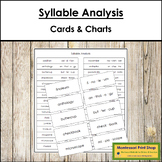 Syllable Analysis Cards & Chart