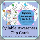 Syllable Awareness Clip Cards - Phonemic - Autism Special 
