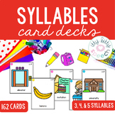 Syllable Card Decks - Multisyllablic Words for Speech Ther